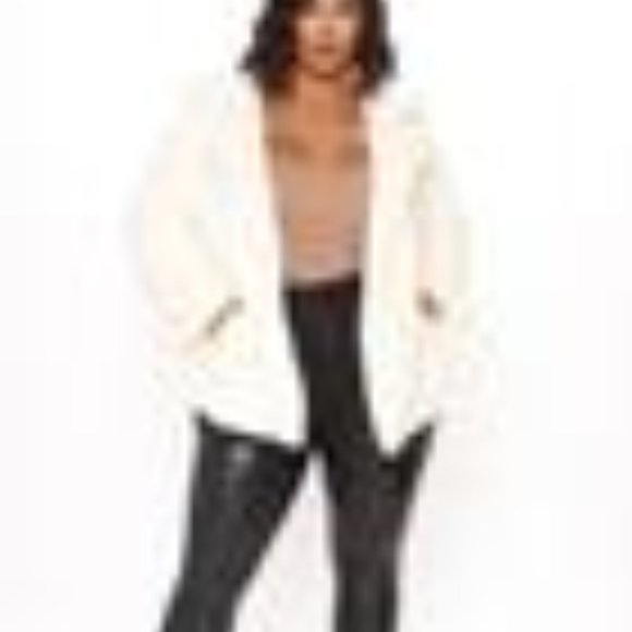 Cream Ready to wear Faux Fur Jacket 3X - Picture 1 of 2